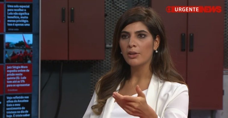 Andréia Sadi, apresentadora do Estúdio i da Globo News (Reprodução)