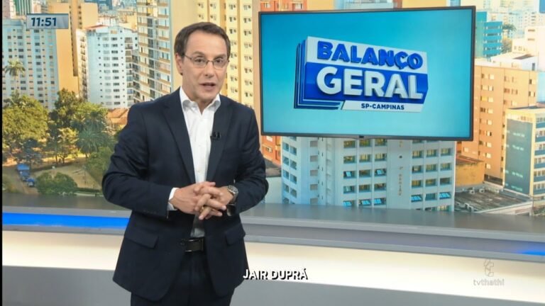 Jair Duprá a frente do Balanço Geral (Reprodução)