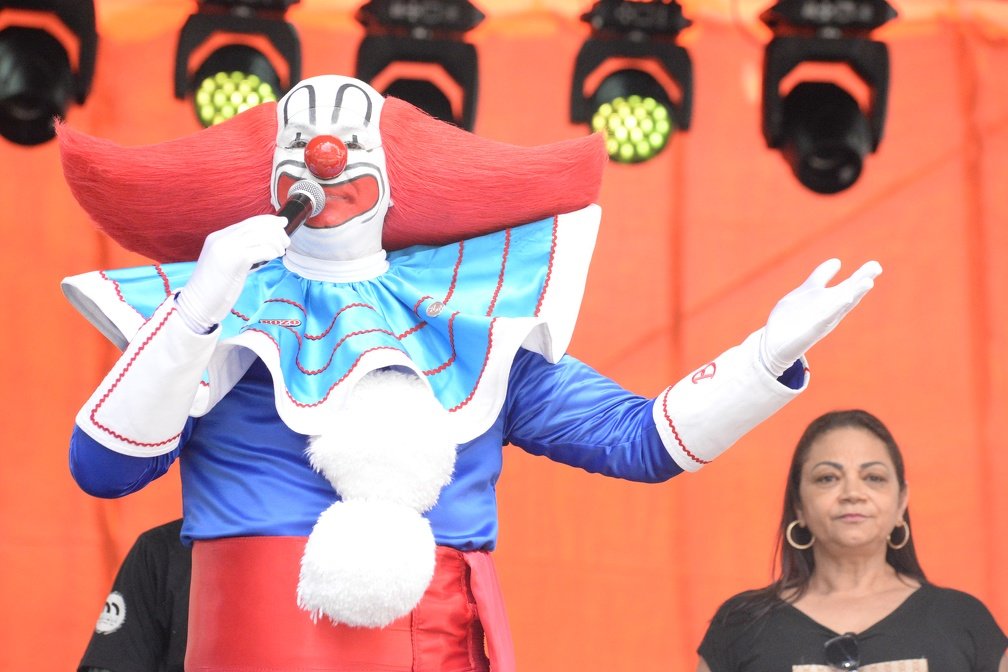 Alô, criançada. O Bozo marcou presença no Festival (Divulgação/Prefeitura de Campinas) 