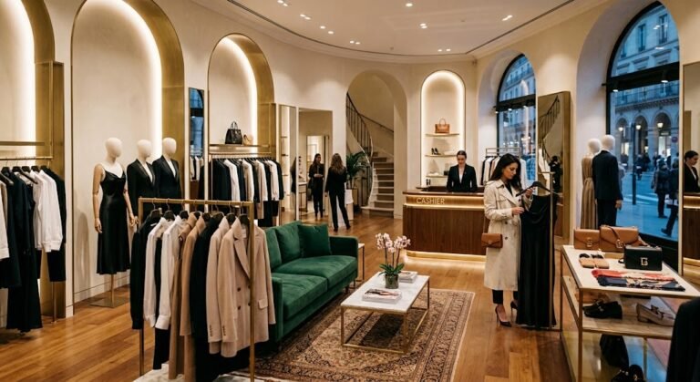 Loja de luxo gerada por IA